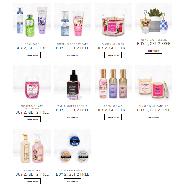 Bath & Body Works Best-Selling with promo codes